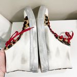 Dingo  Animal House Leather Sneakers White Red Leopard High Top Size 9.5 Photo 5