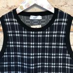 ALC Frank NWT A.L.C. Nat Plaid Crisscross Crop Top shirt Photo 3
