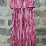 WAYF Dress Layered Red Sleeveless Boho Flowy Tiered Coasta Woman's Large Photo 0