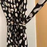 Rafaella Black and white polka dot faux wrap dress Medium Photo 2
