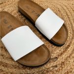 Betula by Birkenstock Sz 37 Women’s US 6 Slip On Sandals White Brown Photo 1