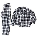Victoria's Secret  Plaid Pajama Set Button Down Top Pants Womens Size S Photo 0