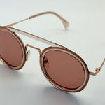 Tommy Hilfiger Sunglasses TH 1641/S 35J4S Rose Gold Round Womens Authentic Retro Photo 0