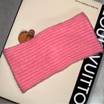 J.Crew Factory Pink Pearl Embellished Knit Headband New Photo 2