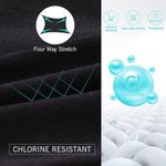 Baleaf  Swimsuit Conservative Training Racerback Black UPF 50+ Size 2XL #2188 Photo 3