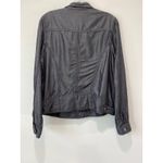 Tahari Bomber Flight Jacket  Pintuck Size M Lightweight Chambray Western Casual Photo 8