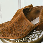 1. State  Iddah Perforated Cutaway Suede Leather Booties in brown women’s 12 Photo 0