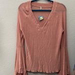 Free People NEW  Top So Dramatic Rose Pink Large Ethereal Coquette Romantic Boho Photo 2