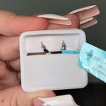 925 Moissanite Earrings Silver Photo 4