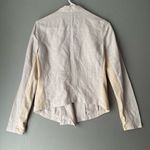 Nic+Zoe  sz XS linen zip cream blazer‎ jacket NWOT Photo 5