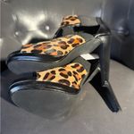 Calvin Klein Cheetah Print Fur Strapped Heel Shoes (NWT) Photo 1