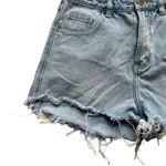 Urban Revivo Light Blue Denim Raw Hem Distressed Cotton High Waist Sz 6 # 1799 Photo 1