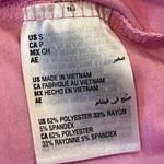 Ideology Tie Front Short Cap Sleeve Solid Pink T Shirt Crew Neck Small Pullover Photo 6