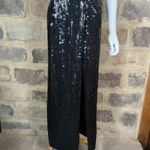 ROBERT Anthony vintage black gold sequins beaded full length dress size 4 Black Photo 2