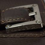 Loewe Vintage Brown Grained Calfskin Leather Compact Wallet - Preowned Photo 7