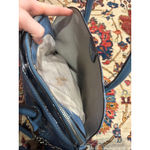 Michael Kors Blue Patent Leather Dome Satchel Handbag with Lock Charm – Interior Photo 9