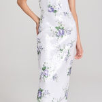 Tanner Fletcher Marilyn Floral Sequin Strapless Dress 1 / US 4 Photo 0