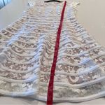 Betsy and Adam  Lace White Overlay Dress Size 8‎ Photo 4