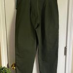 Wild Fable  Olive Green Paperbag Preppy, Boho Straight Leg Pants Photo 3