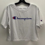 Champion  Size Small White Crop Top. Preowned Photo 0