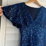 SheIn Blue Sequin Dress Photo 1