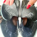 Taos Crave Boots Teal Leather Lace Up Combat Moto Size 6 6.5 EU 37 Green Photo 3