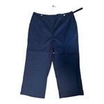 Skies Are Blue Navy Blue Cropped Wide Leg Pants 174470DL Curvy Size 2X NWT Photo 2