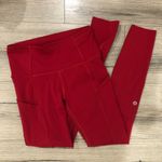 Lululemon  High Waisted Red Leggings Size 2 / XS True Red Photo 1