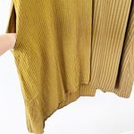 Lisa Bayne linen Blend Oversized Pinstriped Tunic Dress in Green Yellow Size L Photo 3