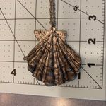 Vintage Large Silver/Gray Seashell Necklace Gray Photo 6