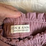 Jon & anna Jon & Ann Lavender‎ Pleated wide leg Pants size Large stretchy tie waist Photo 6