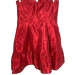 Teeze Me Strapless Red Homecoming Mini Cocktail Homecoming Dress Size 9 Hoco Photo 3