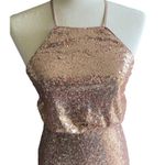 Lulus Gorgeous gold sequin gown Photo 7