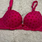 Victoria's Secret Tease Victoria’s Secret Hot Pink with Red Hearts Bra 32C Photo 6