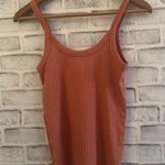 Aerie  pumpkin spice orange colored ribbed tank top Small Photo 1