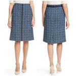 Hugo Boss NWT Boss Varius Tweed Suit A-Line Skirt Navy Italian Tweed Size 6 Photo 1