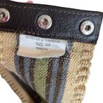 Scanlan & Theodore Waist Belt Woven Hemp Canvas Beige‎ Tan Earthy Snap Closure Photo 1