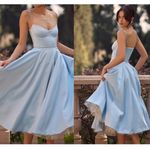 House Of CB HOUSE‎ OF CB 'Mademoiselle' Cinderella Blue Tulle Midi Dress NWOT size M A-C Photo 13