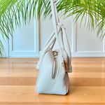Anthropologie  White Mini Top Handle Crossbody Bag – Gold Hardware Photo 3