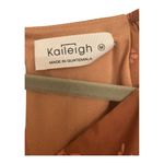 Kaileigh  Brown Floral Wrap Blouse Romantic Peplum Fall Bobo Preppy Office Top M Photo 6