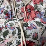 Floral Maxi Dress with Rope Straps and tie in the back; size medium Pink Photo 9