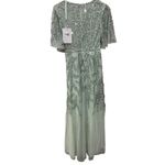Mac Duggal  93681 Womens SEQUINED BUTTERFLY SLEEVE HIGH LOW GOWN Sage SIZE 6‎ Photo 13