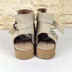 Musse & Cloud Anthro Leather Studded Peep Toe Ankle Booties Size 40 US 9 Rock Photo 4