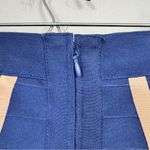 HD in Paris  Anthro Blue Peach Bandage Skirt Womens XS Y2K Modest Twee Preppy Photo 1