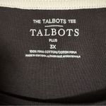 Talbots  Black 100% Pima Cotton Short Sleeve T Shirt Photo 8