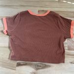 Stitch & Pine Sweet Ribbed Crop Top Orange Size XL Photo 2