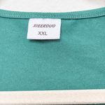 Womens Top 2 Piece Lot Size XXL Red Green Long Sleeve Smocked Cuff Holiday Photo 5