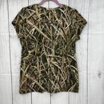 Mossy Oak  Shadow Grass Blades LARGE Womens Green Hunting Tee Shirt T-Shirt Photo 1