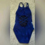 La Blanca Boho Tie Dye One Piece Swimsuit Blue Size 6 Photo 5