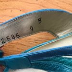 Vintage Margaret J. Icy Blue Kitten Heels Size 9 Photo 2